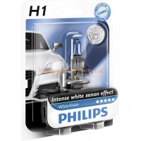 Автолампа Philips H1 Cristal Vision, 4300K, 1 шт (12258CVB1)